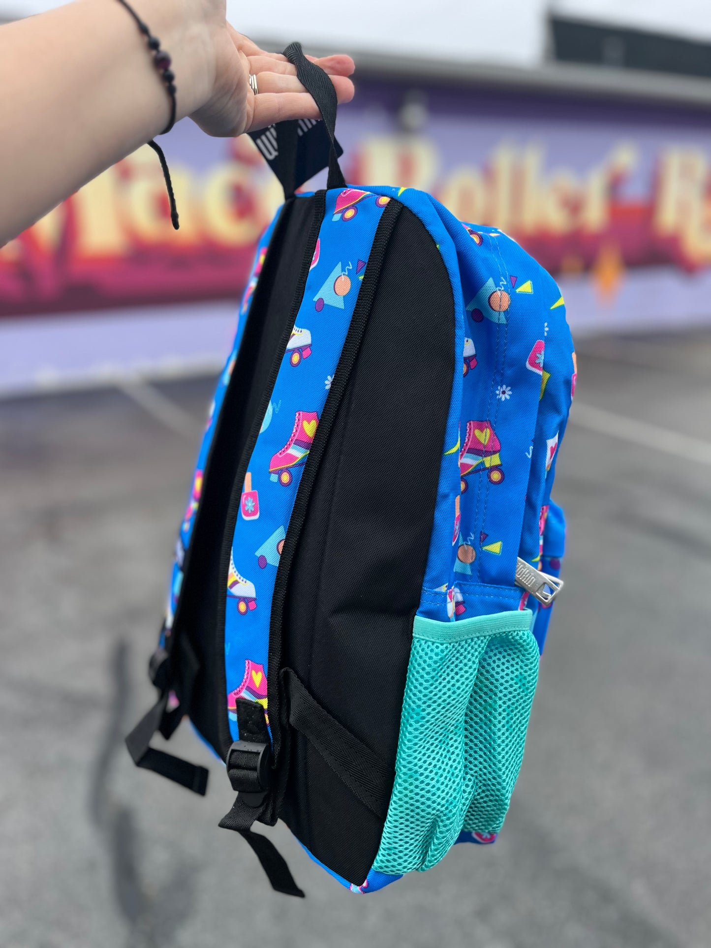 16IN BACKPACK- Blue Roller Skates
