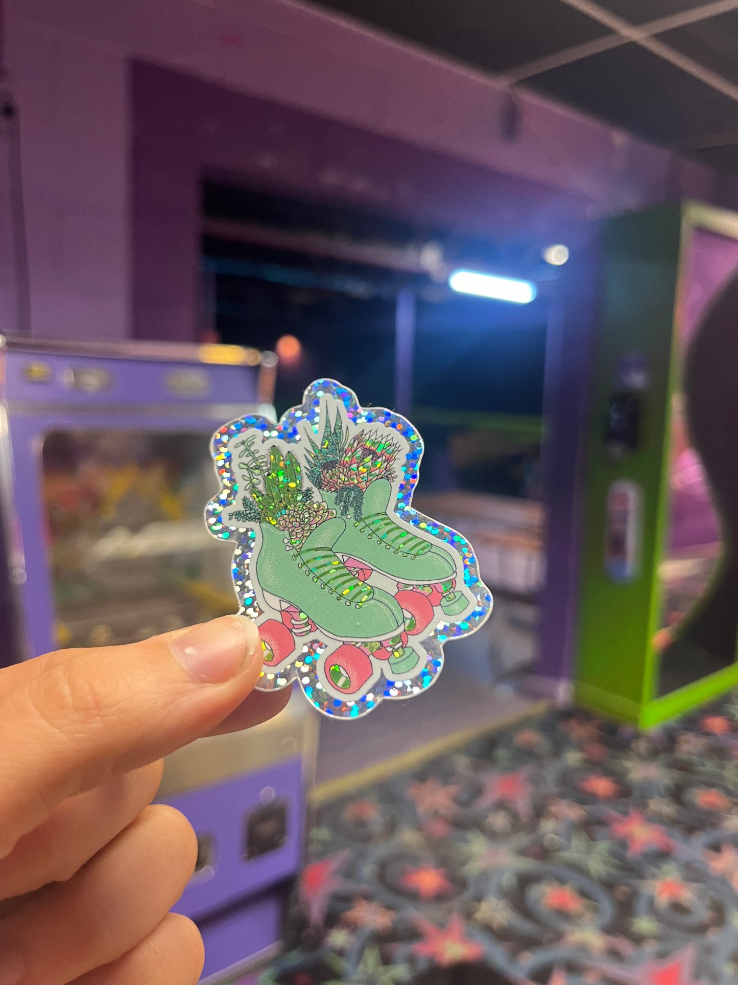 Skate Succulent Sticker