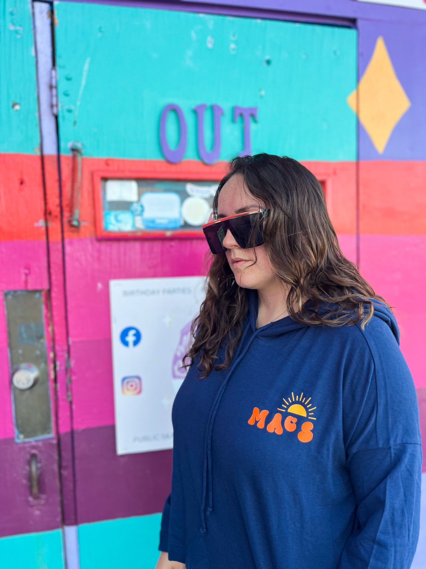 CROPPED HOODIE (NAVY/SUN) MAKE AMERICA SKATE AGAIN