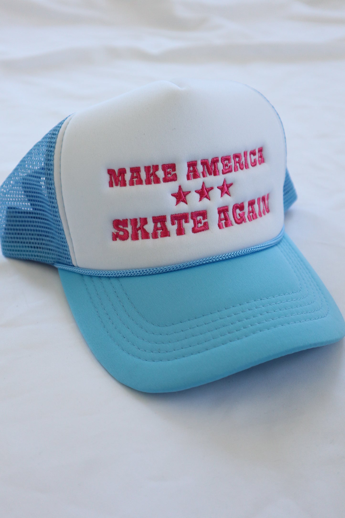 MAKE AMERICA SKATE AGAIN TRUCKER (Blue/Blue or Blue/Pink)