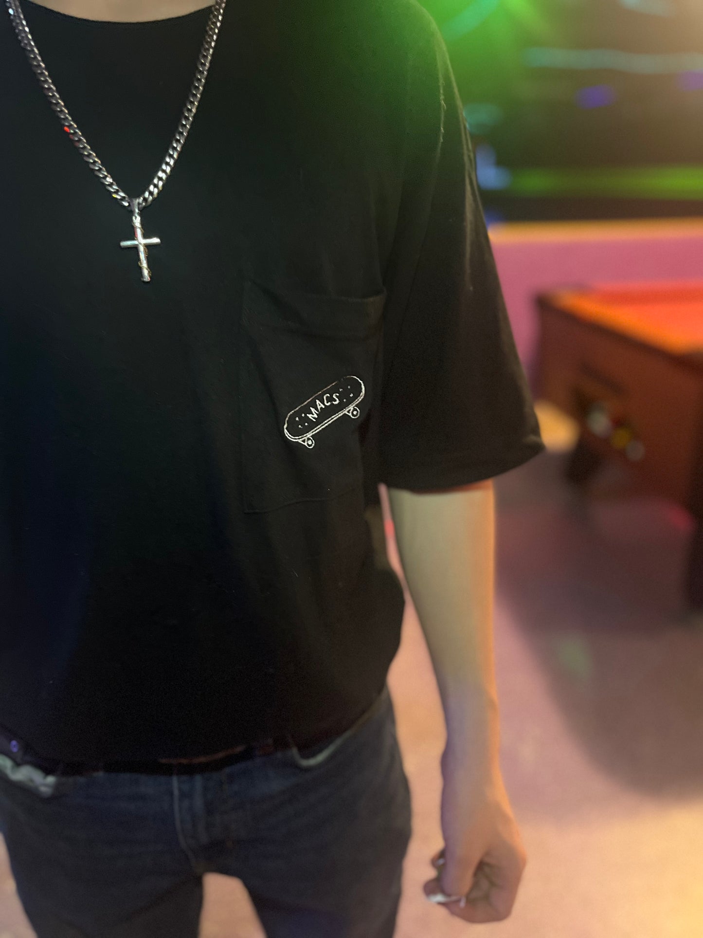 MACS BASIC TEE with Chest Pocket (BLACK)