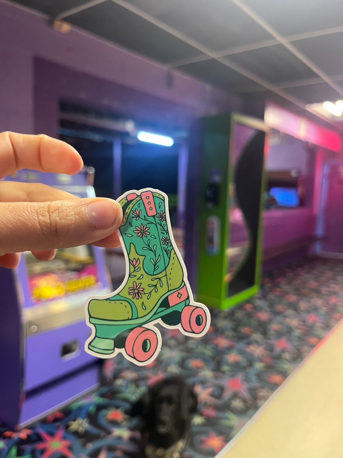 Skate in Cowboy Boots Sticker