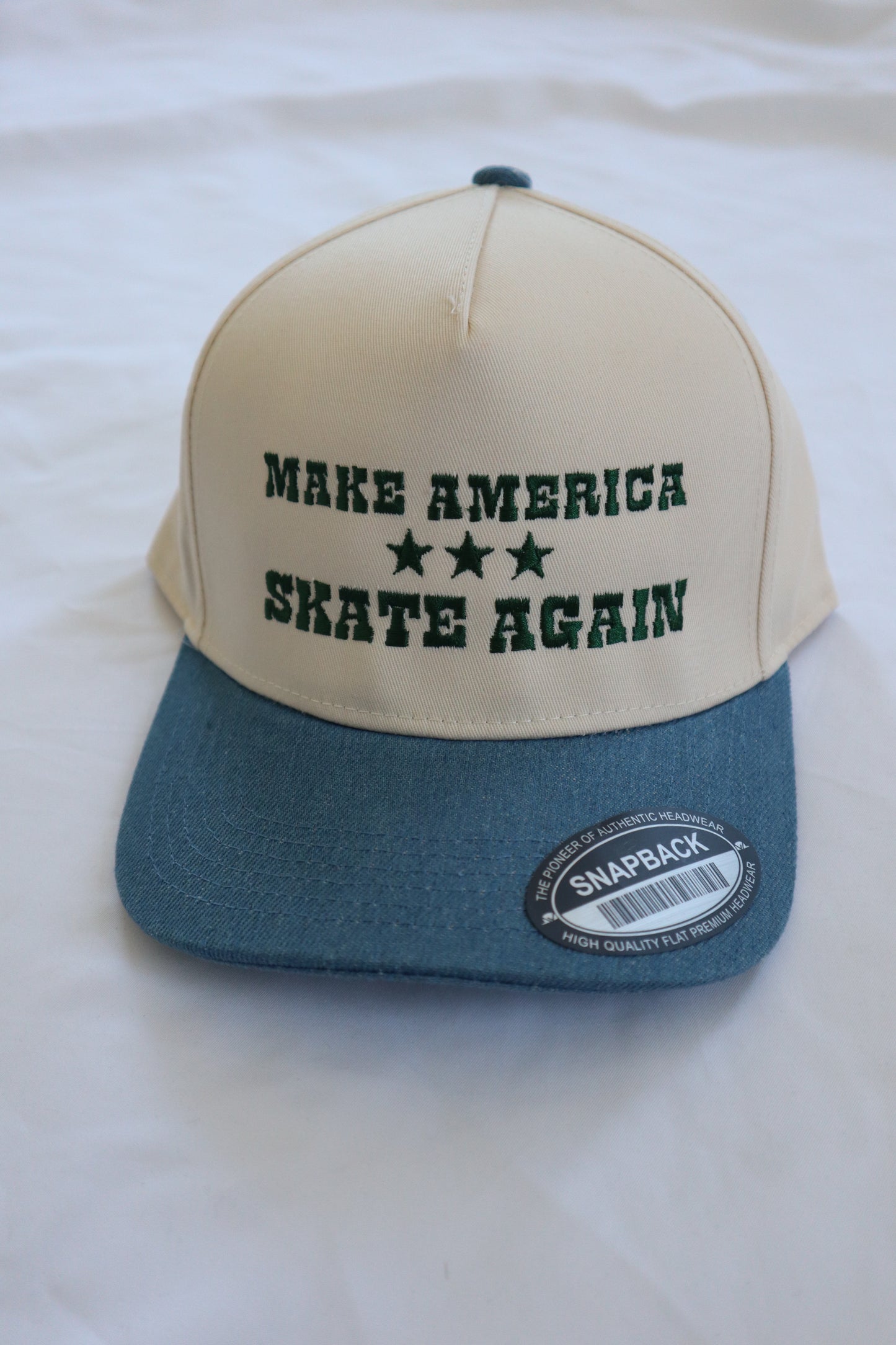 Snapback Denim- MAKE AMERICA SKATE AGAIN