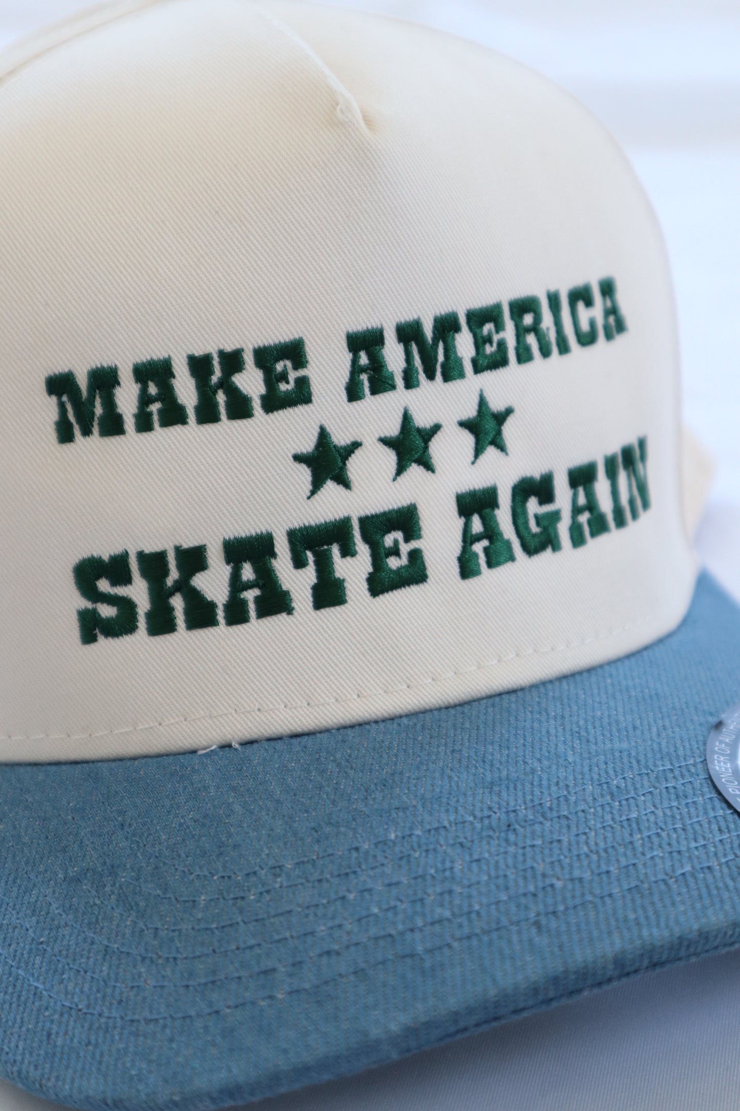 Snapback Denim- MAKE AMERICA SKATE AGAIN