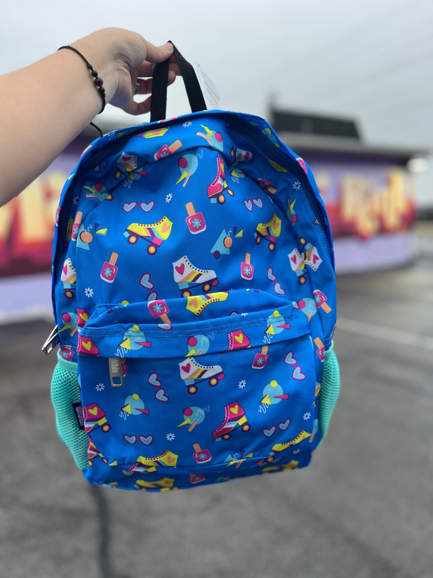 16IN BACKPACK- Blue Roller Skates