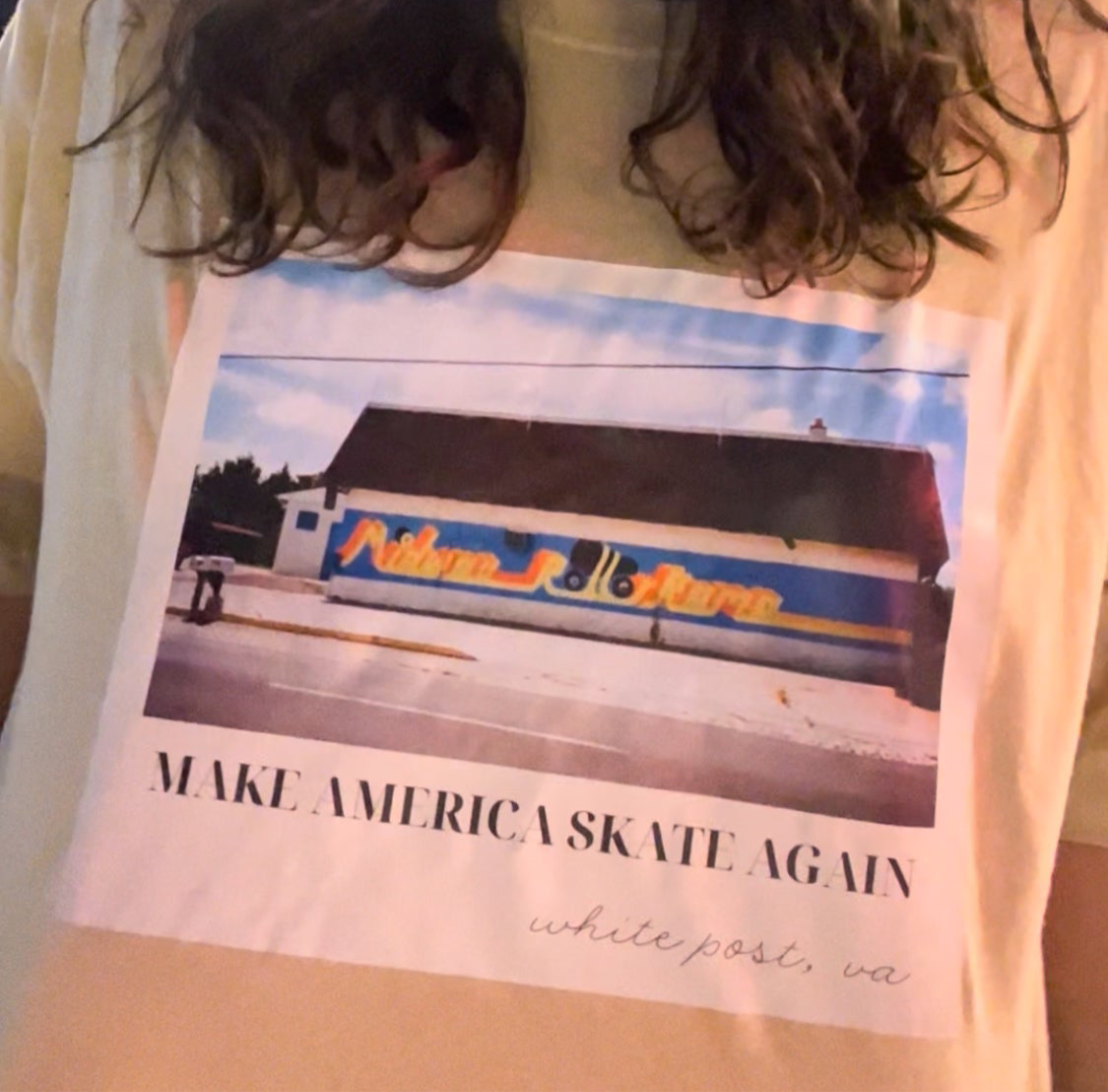 Crème vintage “Make America Skate Again” Tee (Unisex) 💙