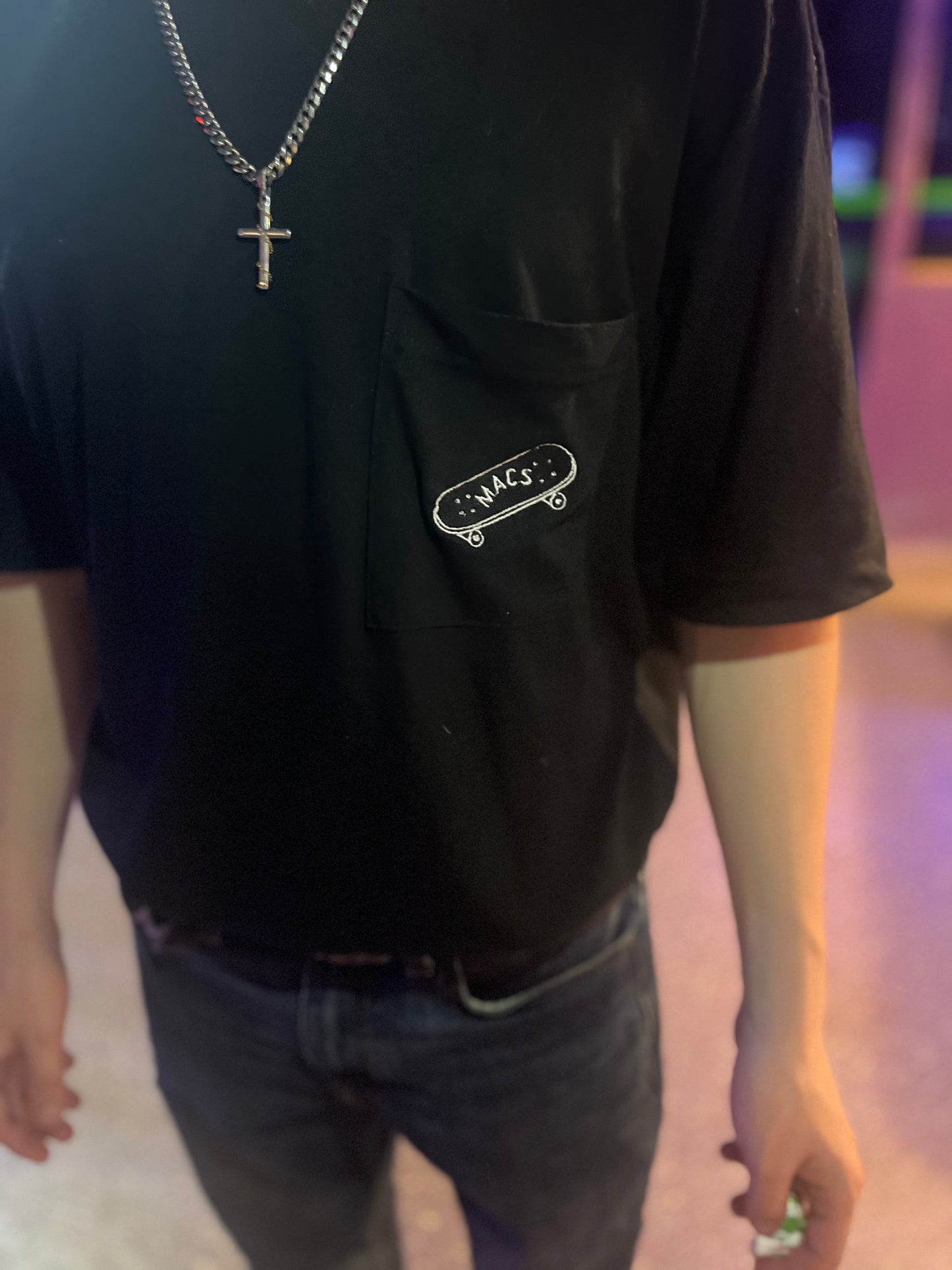 MACS BASIC TEE with Chest Pocket (BLACK)