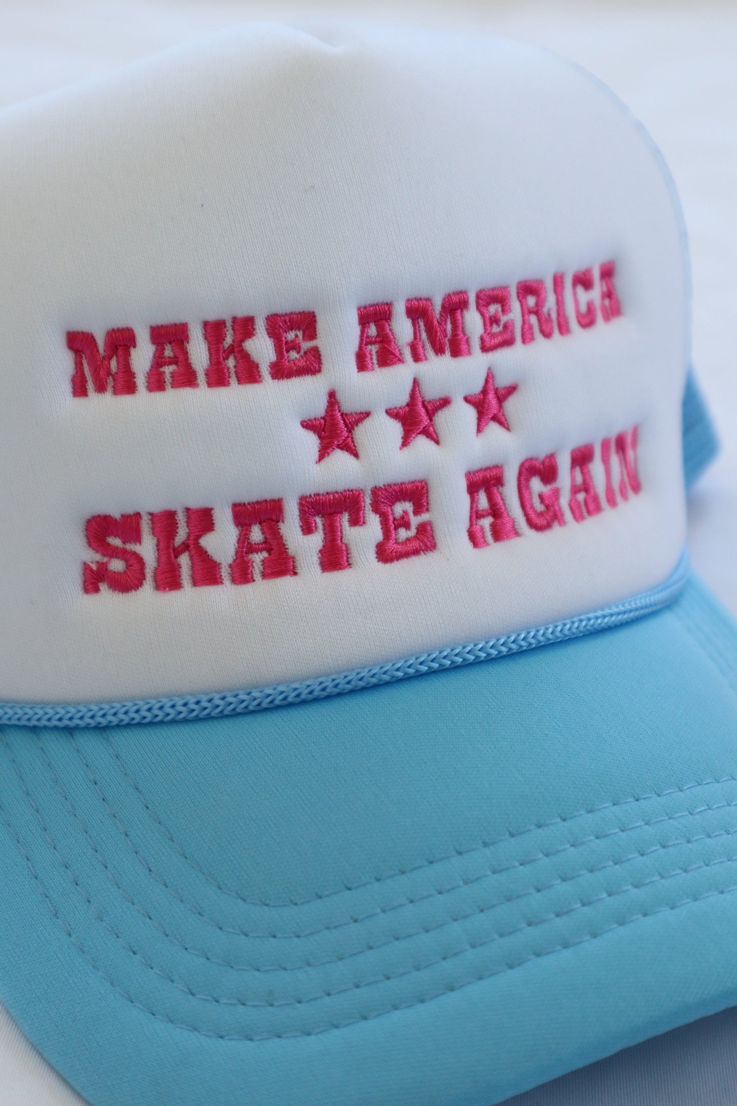 MAKE AMERICA SKATE AGAIN TRUCKER (Blue/Blue or Blue/Pink)