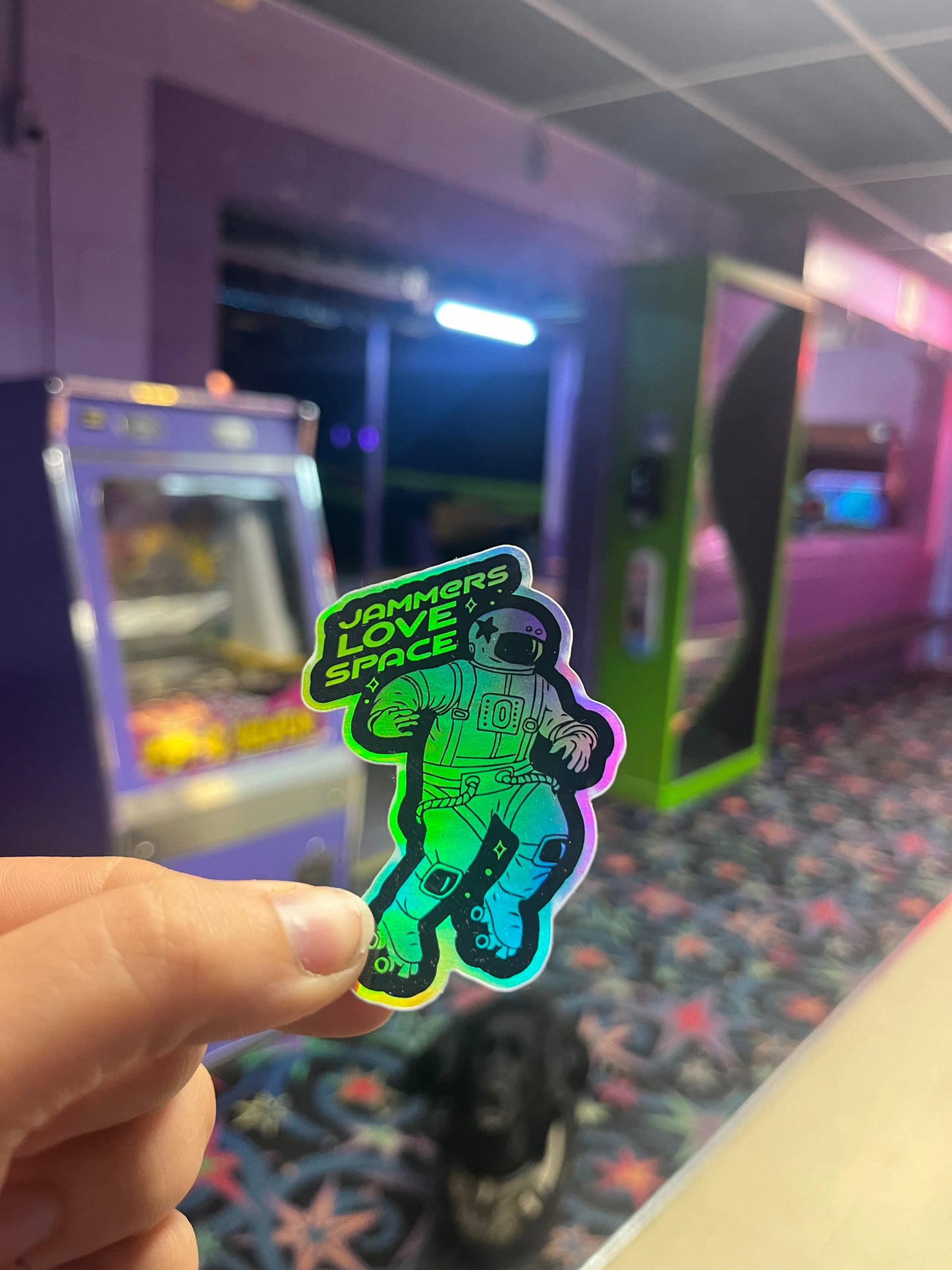 Jam Skater in Space Sticker