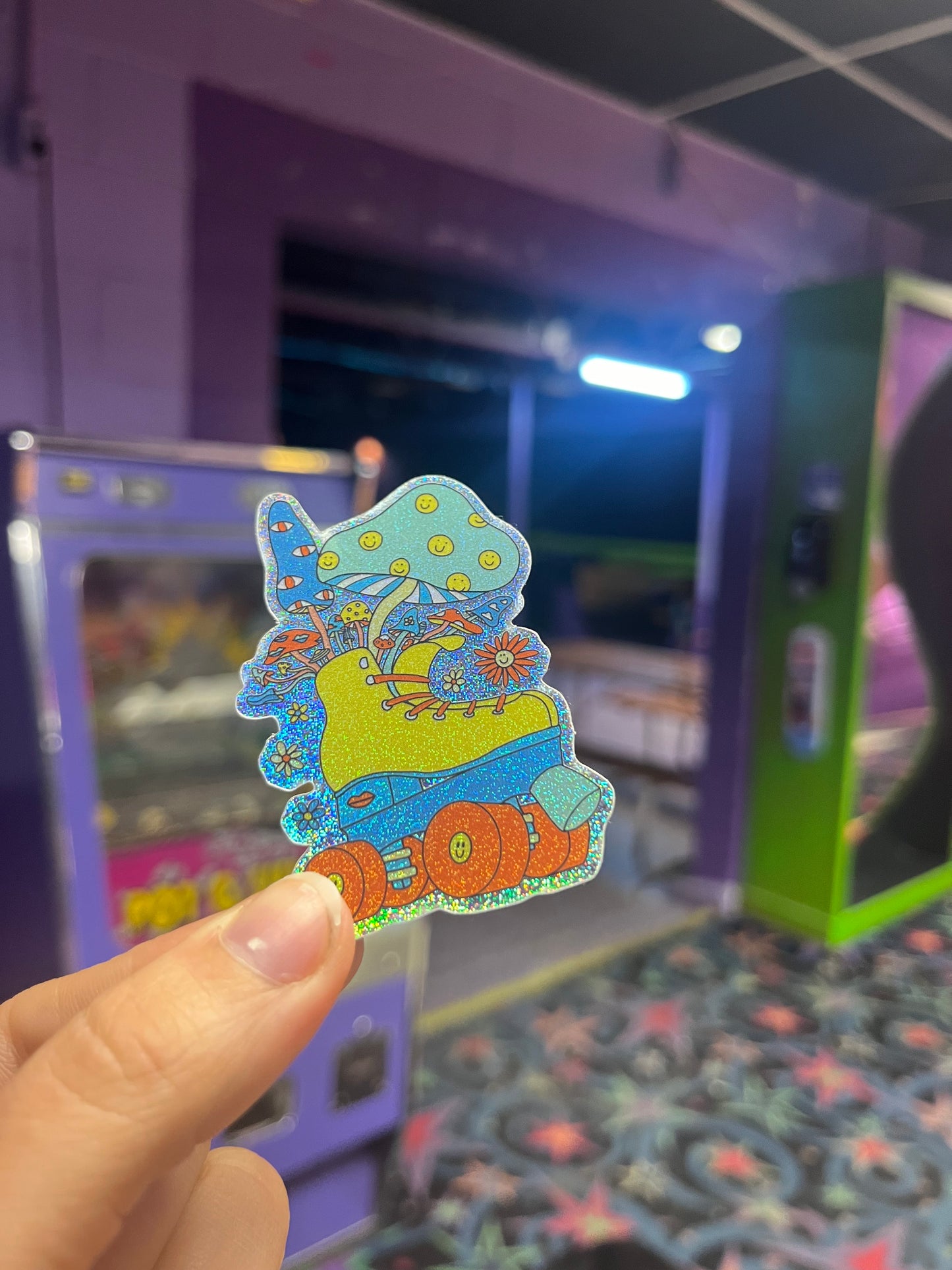 Skate & Mushroom Sticker