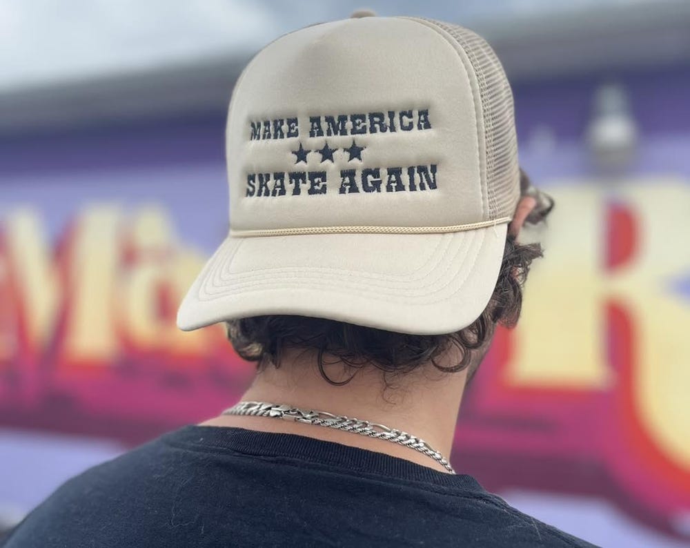 MAKE AMERICA SKATE AGAIN TRUCKER