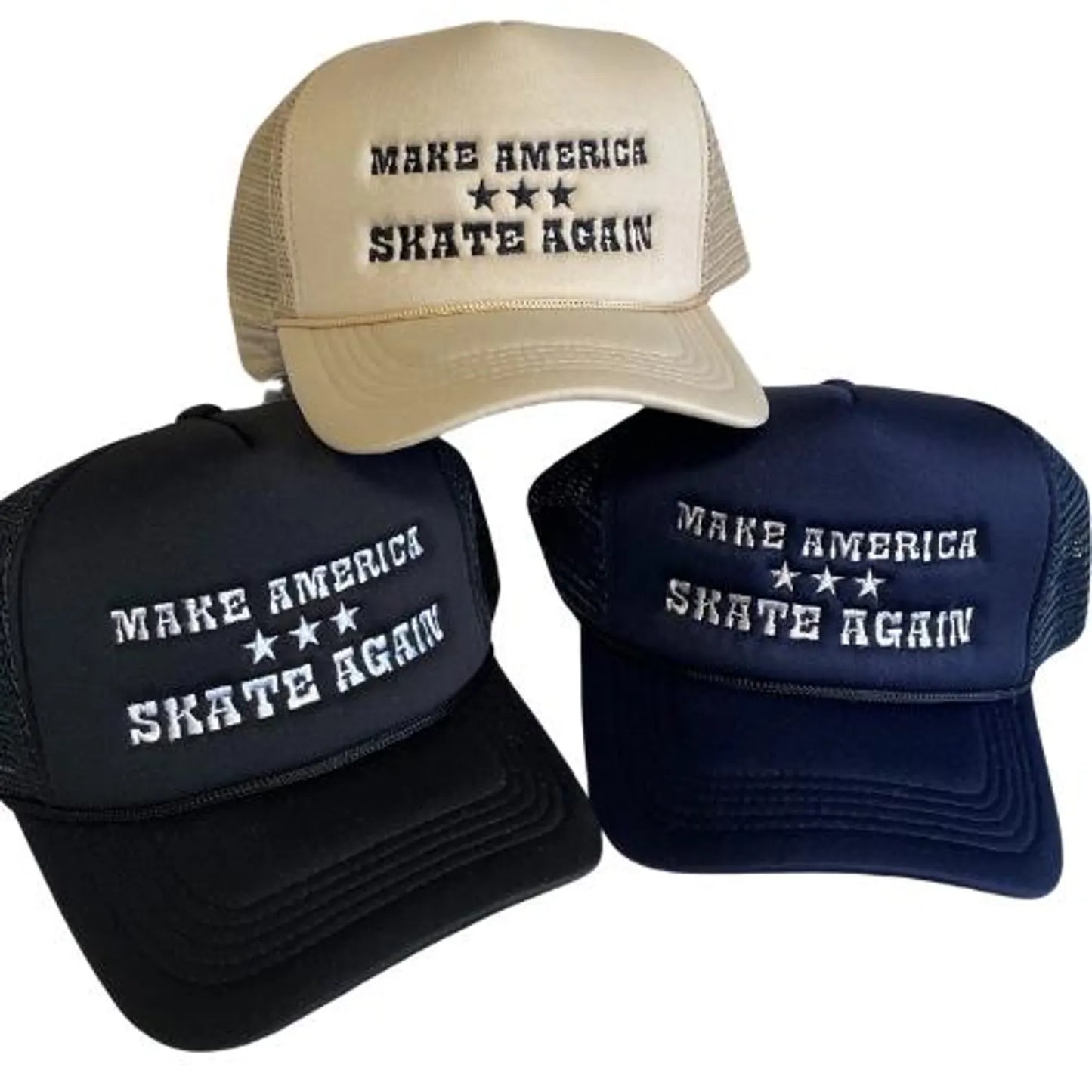 MAKE AMERICA SKATE AGAIN TRUCKER ORIGINAL (sand, black, navy)
