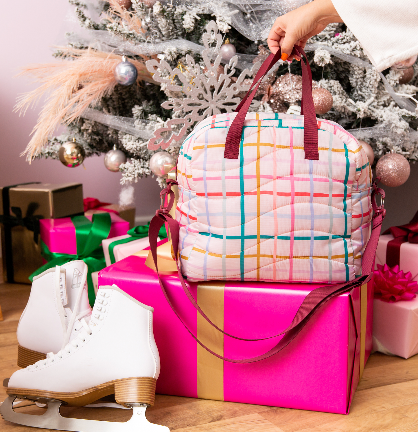 SKATE BAG- PUFFY PLAID