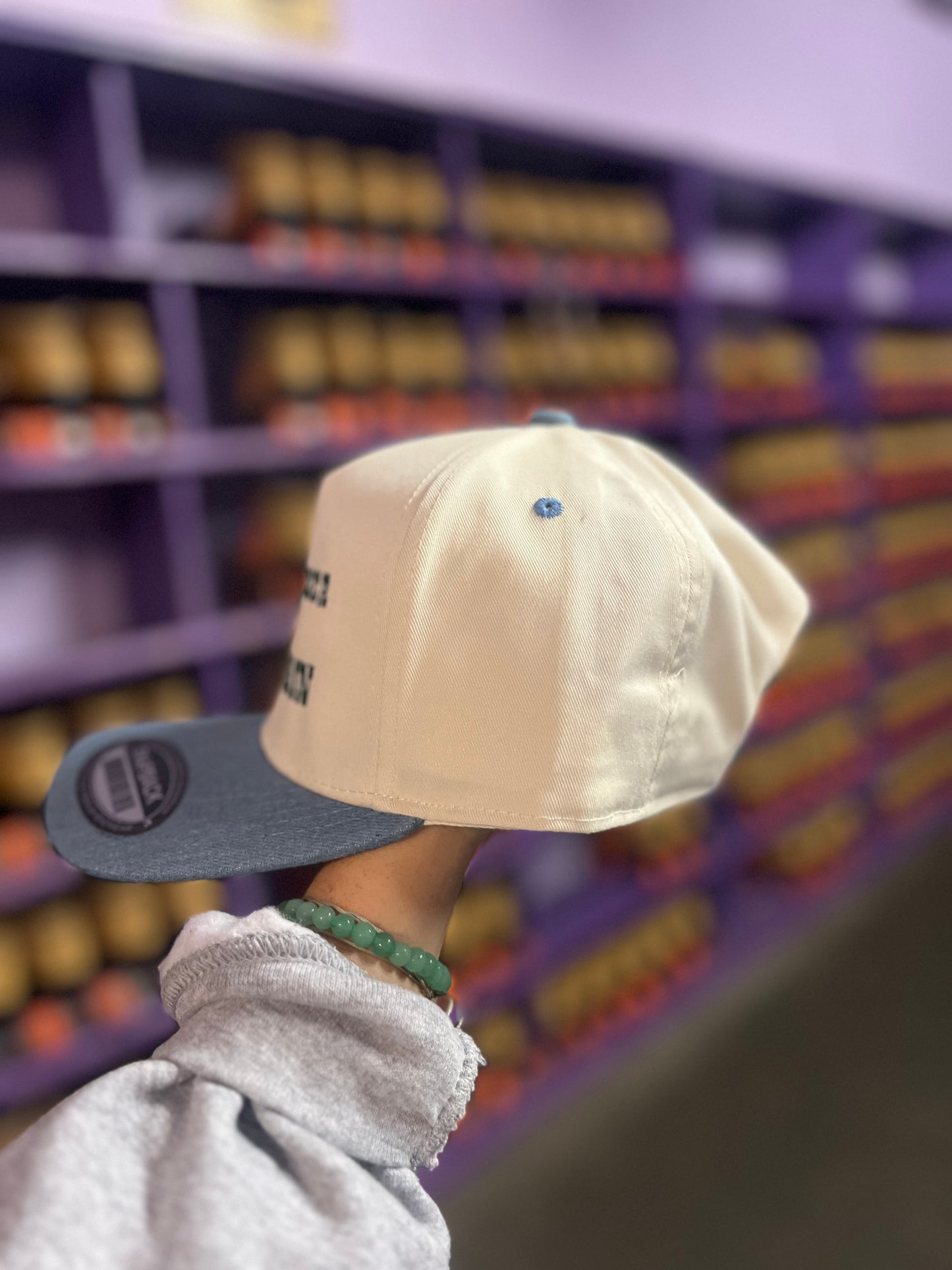 MAKE AMERICA SKATE AGAIN Denim Snapback